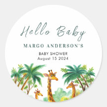 Jungle Giraffe Niedlich Elegant Hallo Babydusche