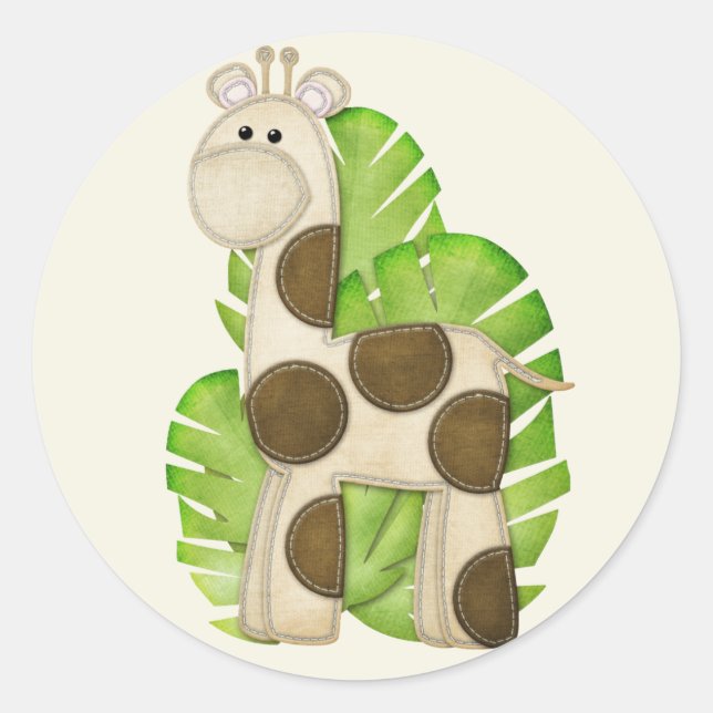 Jungle Giraffe Stickers (Vorderseite)