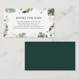 Jungle Girl Baby Shower Books Begleitkarte