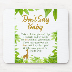 Jungle Gold Theme Sage Baby nicht Mousepad