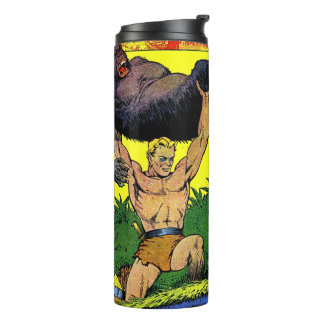 Jungle Gorilla's Lair Vintage Comicen Thermosbecher