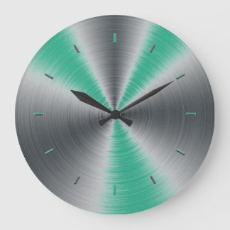 Jungle Green Akzente monochromatisch Große Wanduhr