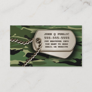 Jungle Green Camouflage Dog Tags
