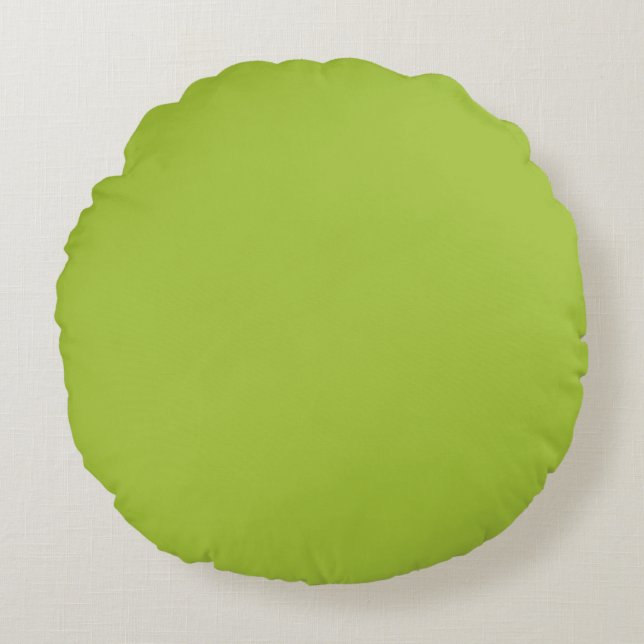 Jungle Green Round Throw Kissen (Vorderseite)