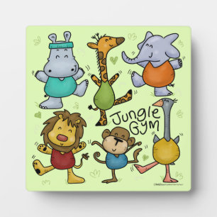 Jungle Gym trainieren Tiere Fotoplatte