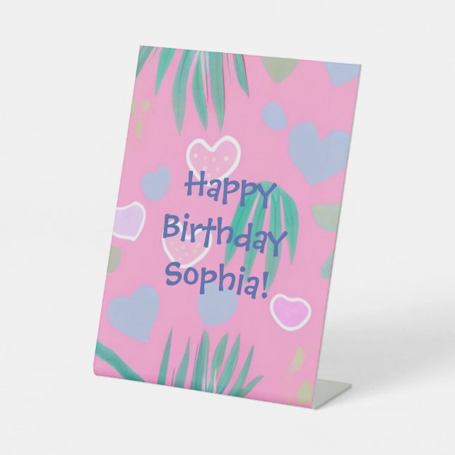 Jungle Hearts Sockelschild (Vorderseite)