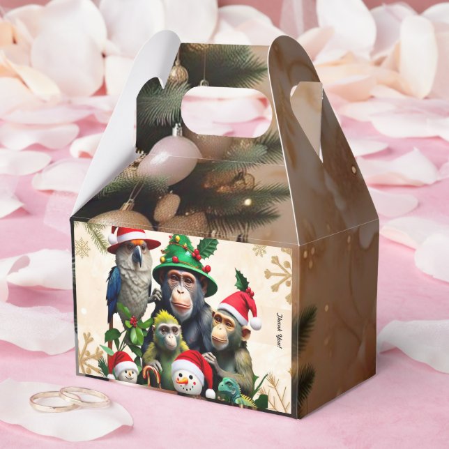 "Jungle Holiday Cheer" Geschenkschachtel (Hochzeit)