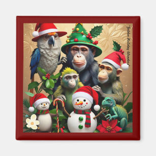 "Jungle Holiday Magic" Magnet