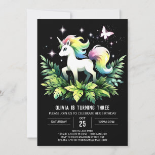 Jungle Horse Birthday Einladung