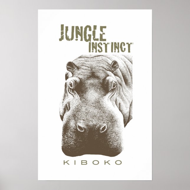 Jungle Instinct™_Kiboko_2 Ton braun Poster (Vorne)