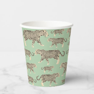 Jungle Jaguar Tiermuster Pappbecher