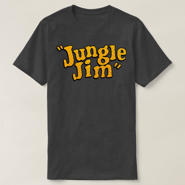 Jungle Jim Retro 70er Drag Racer T-Shirt (Design vorne)