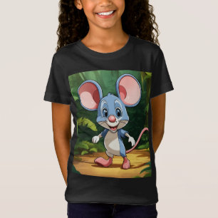 Jungle Journey - Cartoon Mouse Baby Fine Jersey T- T-Shirt