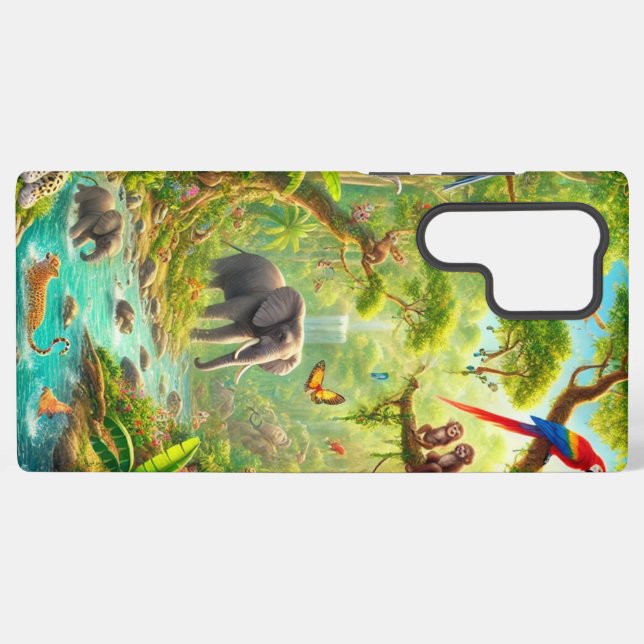 "Jungle Joy" Samsung S22 Ultra Case Galaxy Hülle (Rückseite (Horizontal))