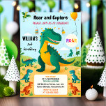 Jungle Kids niedlichen Jungs T drei 3. Einladung<br><div class="desc">Mit unserer Dschungel Kids Niedlich Boys T-Rex zum 3. Geburtstag Einladung in die spannende Welt eintauchen! Dieses bezaubernde Design besticht durch ein Trio von charmanten T-Rexes, das die Bühne für ein festliches Fest bietet. Begleiten Sie uns während wir ein Dschungelabenteuer beginnen, um Ihr kleines Dschungelabenteuer zu feiern, das drei Jahre...</div>