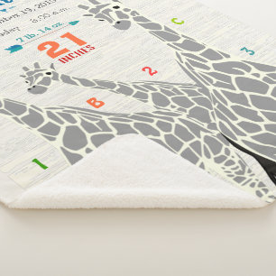 Jungle Kinderzimmer Giraffe Family Baby Boy Geburt Sherpadecke