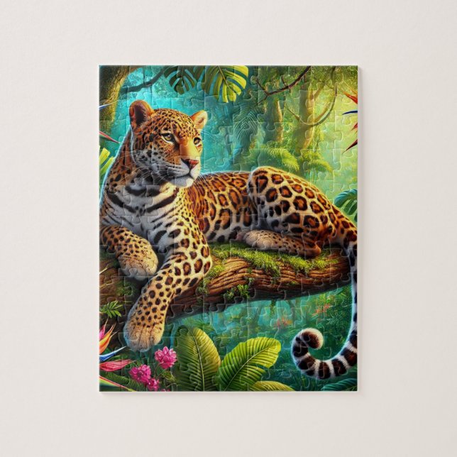 Jungle Leopard Puzzle (Vertikal)