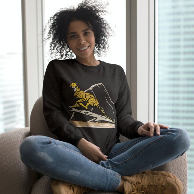 Jungle Leopard Wildlife Niedlich Black Sweatshirt (Von Creator hochgeladen)