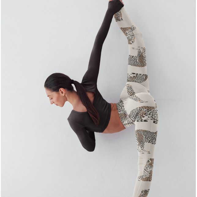 Jungle Leopard Wildtier Muster Leggings (Von Creator hochgeladen)