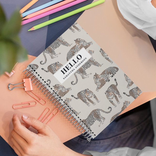 Jungle Leopard Wildtier Muster Notizbuch (Von Creator hochgeladen)