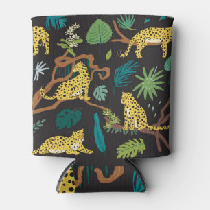 Jungle Leopards: Illustrationen zur Vintagen Tierw Dosenkühler