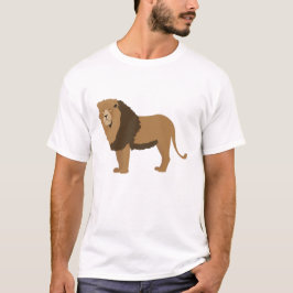Jungle Lion Animal Illustration T-Shirt
