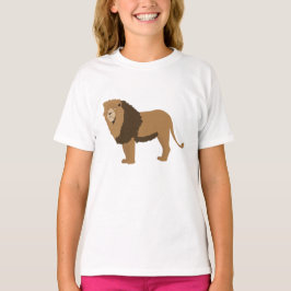 Jungle Lion Animal Illustration T-Shirt