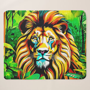 Jungle Lion Pop Art Design Sherpadecke