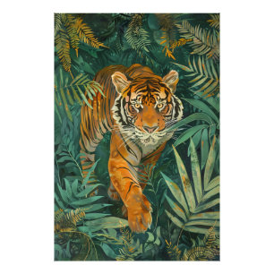 Jungle Majestät: Tiger im tropischen Paradies Fotodruck