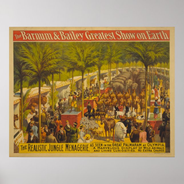 Jungle Menagerie bei Olympia Circus Poster (Vorne)