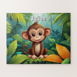 Jungle Monkey Adventure Personalisiert Puzzle
