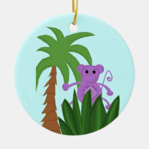 Jungle Monkey Keramik Ornament