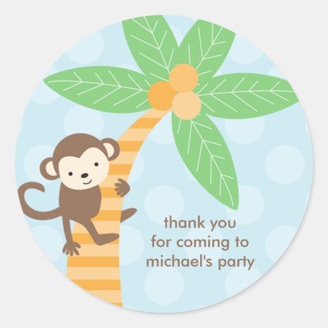 Jungle Monkey Stickers (Vorderseite)