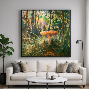Jungle Mushroom - Malerische Art Poster