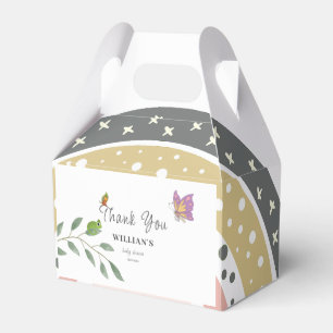 Jungle Over the Rainbow Baby Shower Danke Geschenkschachtel