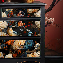 Jungle Parrots Elegantes Vintages Viktorianisches Seidenpapier