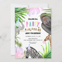 Jungle Party Tiere 4. Geburtstag Party