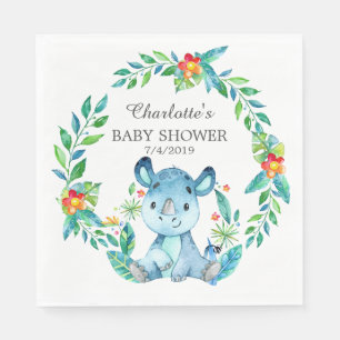 Jungle Rhino Baby Duschpapier Napkins Serviette