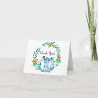 Jungle Rhino Babydusche Vielen Dank