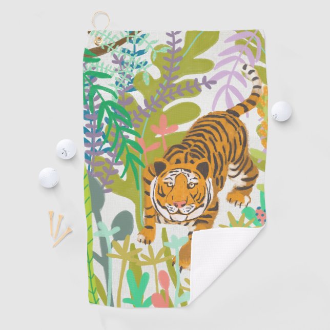 Jungle Roar - Tiger Golfhandtuch (Insitu)