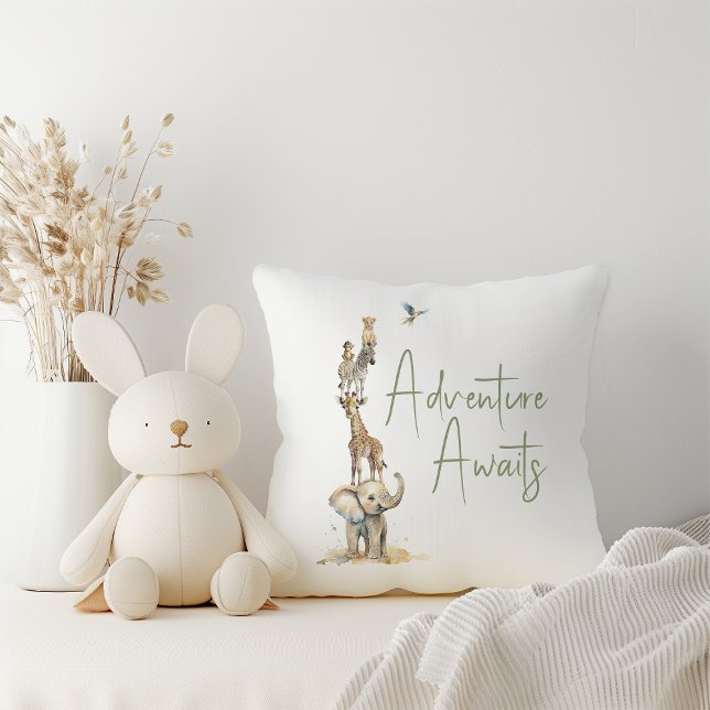 Jungle Safari Animals Adventure erwartet Kissen (Von Creator hochgeladen)