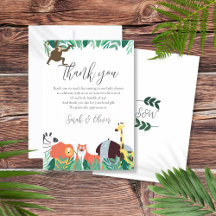 Jungle Safari Animals Baby Dusche