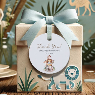 Jungle Safari Animals Boy Baby Dusche Geschenkanhänger