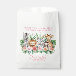 Jungle Safari Animals Girl Baby Dusche Beutel Geschenktütchen