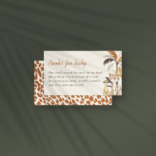 Jungle Safari Animals Kinderduschbücher für Kinder Begleitkarte