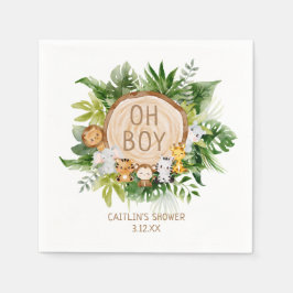 Jungle Safari Baby Boy Dusche Serviette