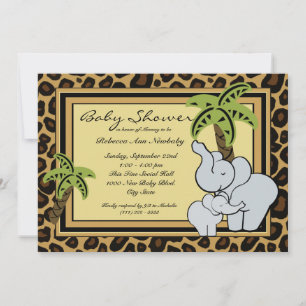 Jungle Safari Baby Dusche Einladung
