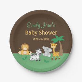 Jungle Safari Baby Duschpapierplatte Pappteller
