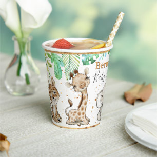 Jungle Safari Baby Shooting Paper Cup Pappbecher