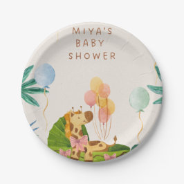  Jungle Safari Baby Shower Plates Pappteller